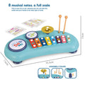 Educational eight-note handbell piano - 2-in-1 musical instrument for babies and toddlers (8 months+) - infant and toddler music toy piano 1