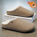 Men's cotton slippers - winter 2025 new collection: thick-soled, non-slip, wear-resistant, fleece-lined, warm, slip-on half slippers