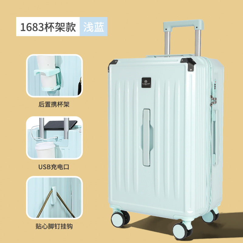 Large capacity thickened fashion luggage zipper 28 inch sports men's trolley case checked travel female silent universal wheel