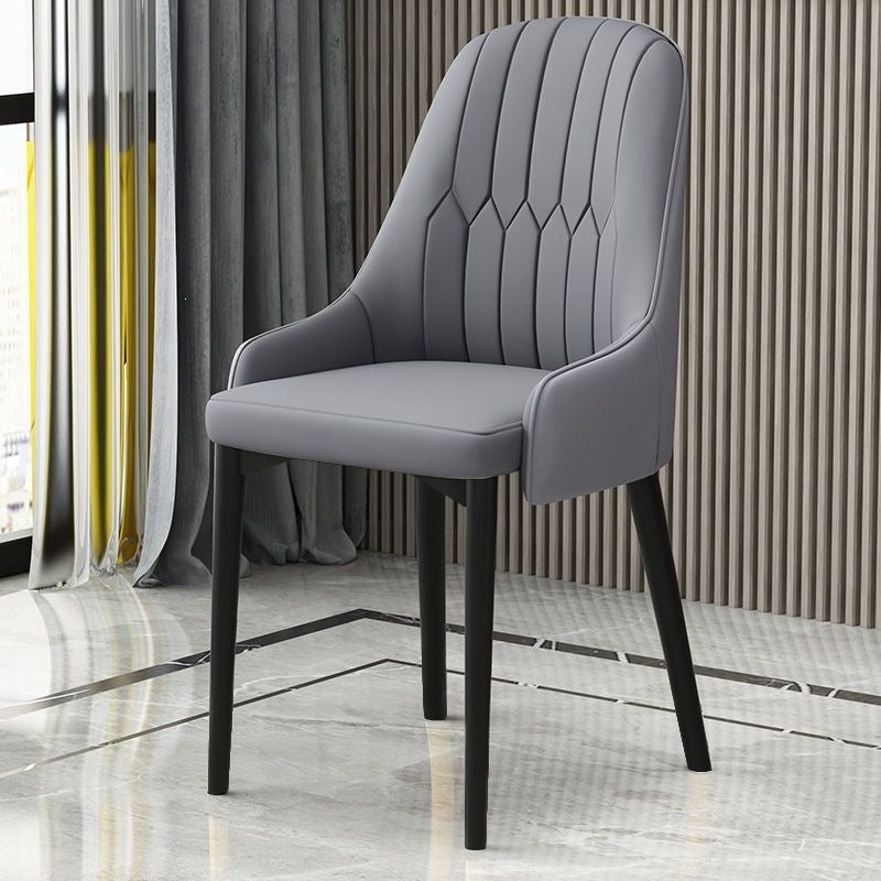 Hotel & home light luxury dining chair - minimalist modern backrest stool, office chair, restaurant leisure chair, dining table chair - metal & other materials