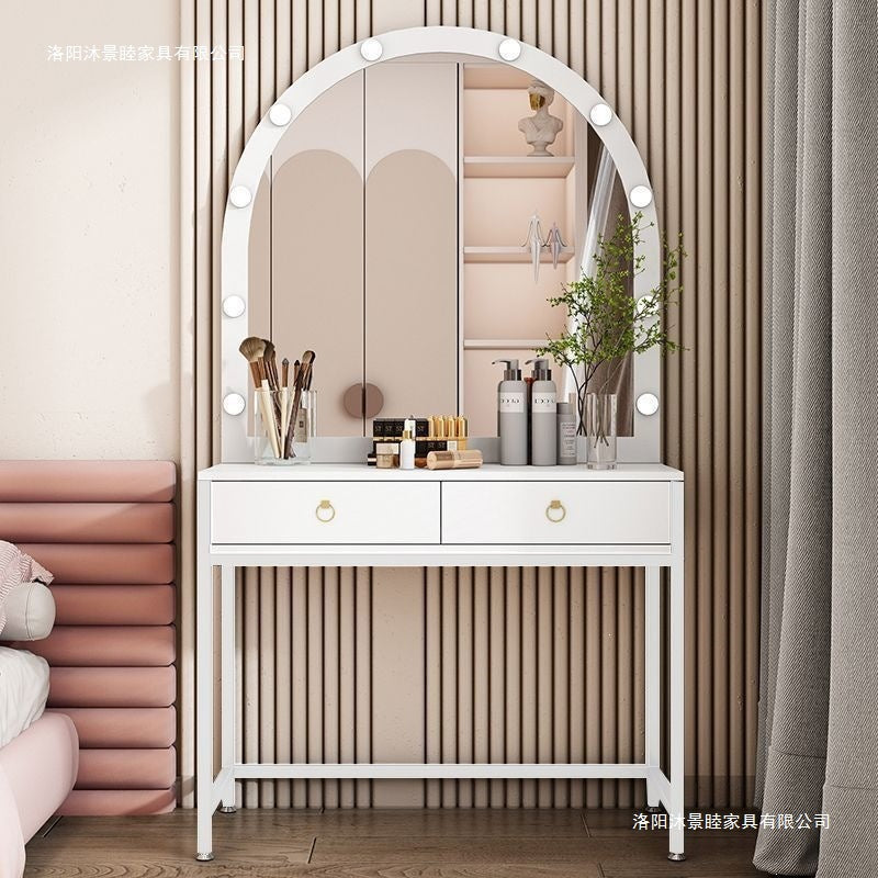 Bedroom vanity table wedding dress shop beauty salon makeup table makeup artist 6-light vanity dressing table