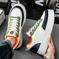 Men's spring 2025 new breathable white sneakers, athletic casual shoes, trendy men's brand, niche anti-slip wear-resistant skate shoes
