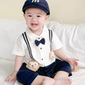 Summer romper baby short sleeve bodysuit outfit newborn going out clothes toddler boy summer clothing