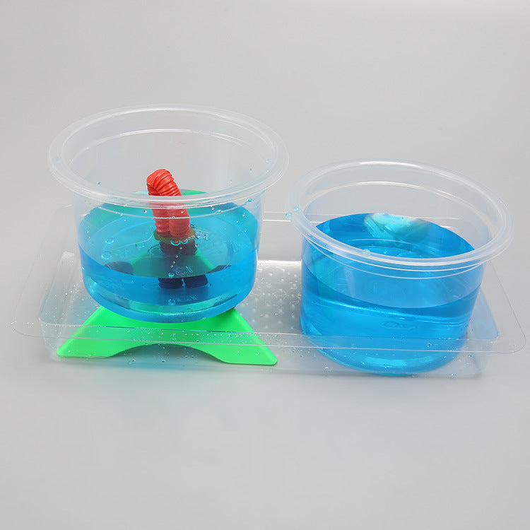 Science and technology small production DIY fair cup siphon phenomenon simulation experiment creative science teaching material package for primary school students