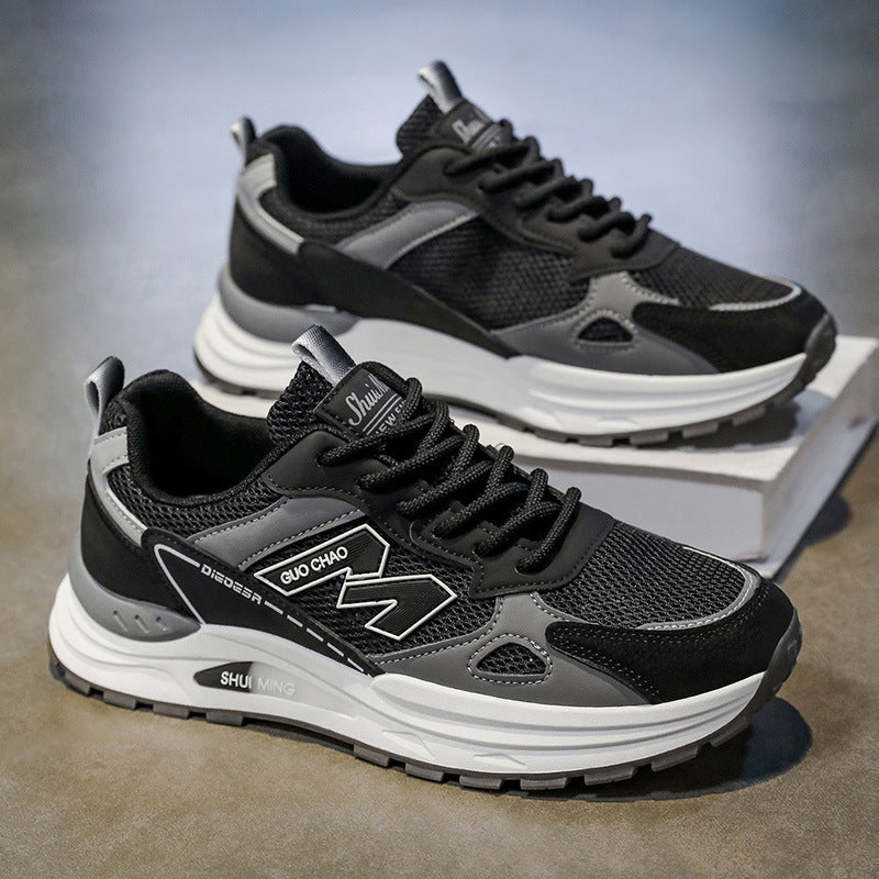 Winternew arrival single mesh cut out breathable dad shoes student easiest for match soft bottom shoes men's non-slipabrasion resistantcasual men's shoes