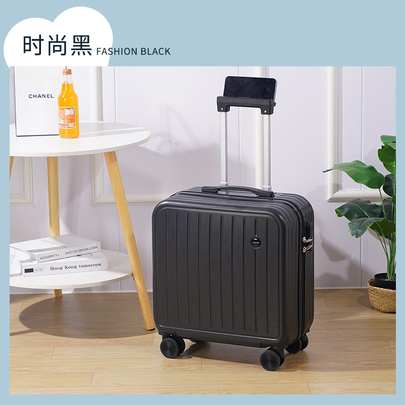 New small-capacity boarding case 18-inch trolley case universal wheel suitcase portable password case men's and women's high-value case