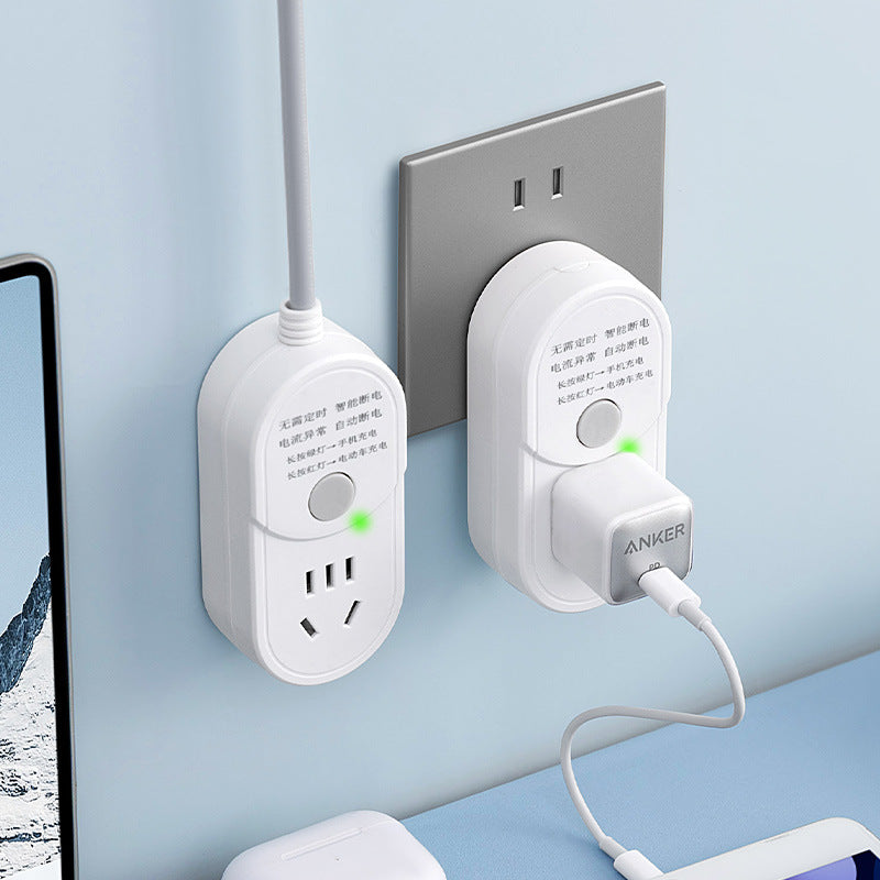 Automatic power-off charging socket for phones, tablets, and laptops - overload protection & safety socket