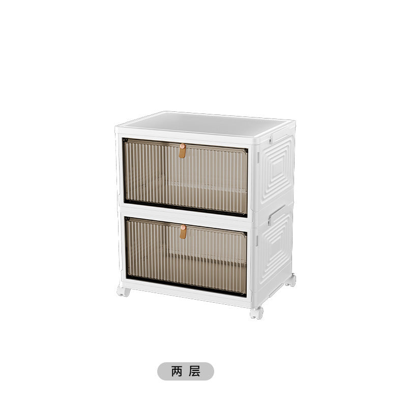 Installation-free shoe box, dustproof, foldable simple shoe cabinet, multi-layer household solid color shoe rack, preferred PP plastic storage box