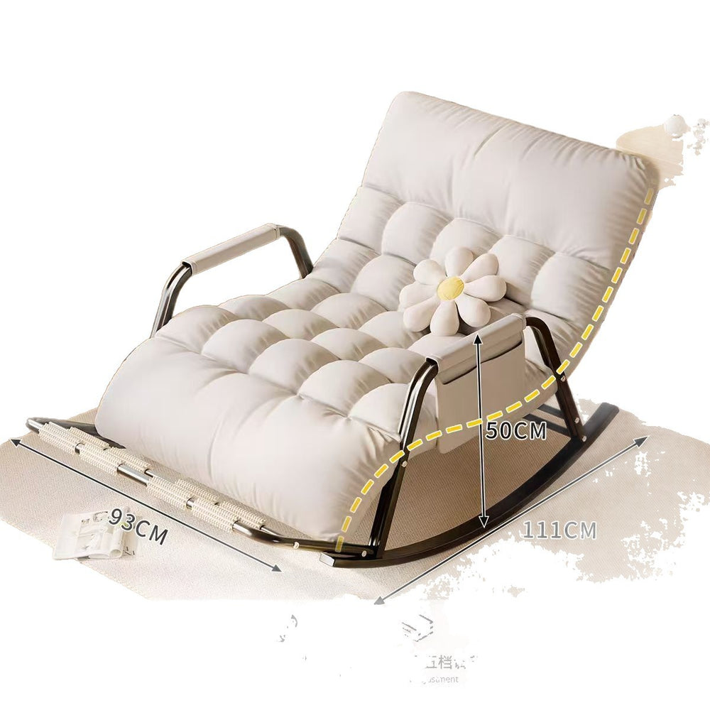 Rocking chair double recliner for home lazy chair plaid reclining living room rocking chair popular casual adult sofa chair