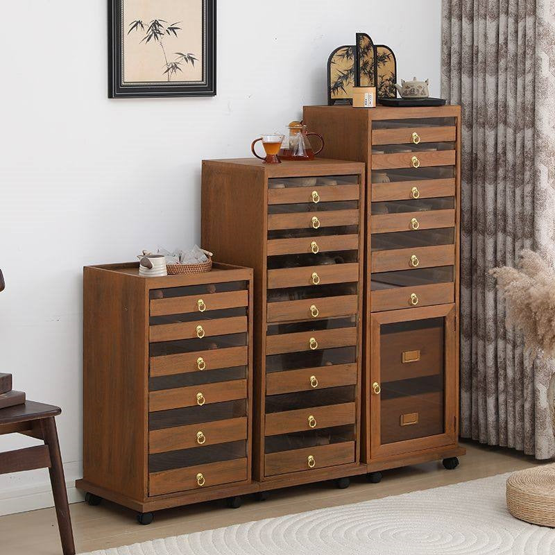 Dental multi-layer storage new chinoiserie tea cabinet dental cabinet manicure storage cabinet tea cup drawer cabinet