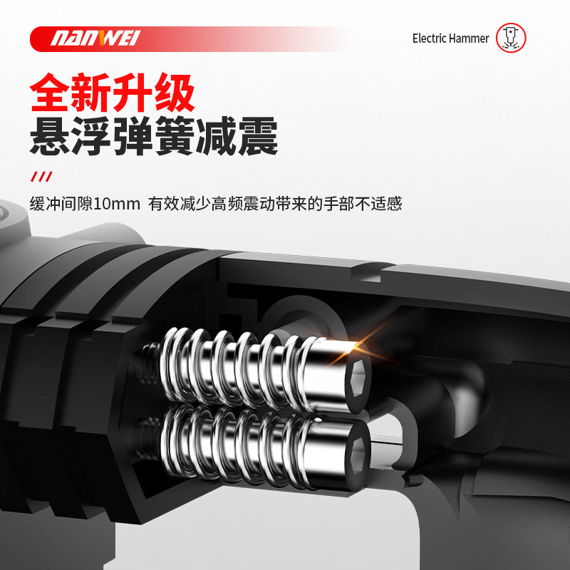 Wholesale 28t brushless rechargeable electric hammer lithium electric impact drill concrete cordless heavy duty square handle electric hammer pick dual use