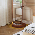 Full-length mirror, rotating mirror, dressing mirror, full-length floor mirror, movable, with coat rack, all-in-one clothes rack, fitting mirror