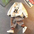 Boys' fall/winter  new collection: stylish and trendy baby outfit, cool spring tracksuit, kids' sporty two-piece set