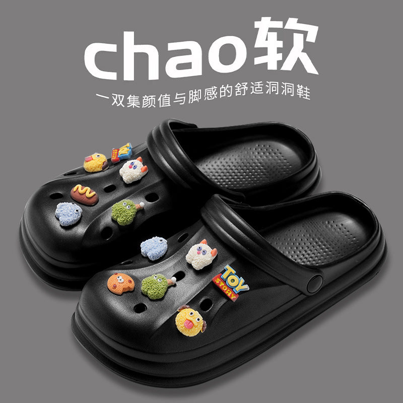 Men's "cloud slides" clogs - 2024 new beach sandals, anti-slip, odor-resistant, eva slippers for couples, women's summer outdoor wear