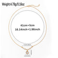 Water drop necklace wholesale european and american cross-border jewelry personalized diamond-encrusted niche high-end versatile autumn and winter sweater pendant for women