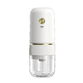Electric coffee grinder for espresso and pour-over, adjustable grind size, rechargeable, compact mini bean grinder for home use