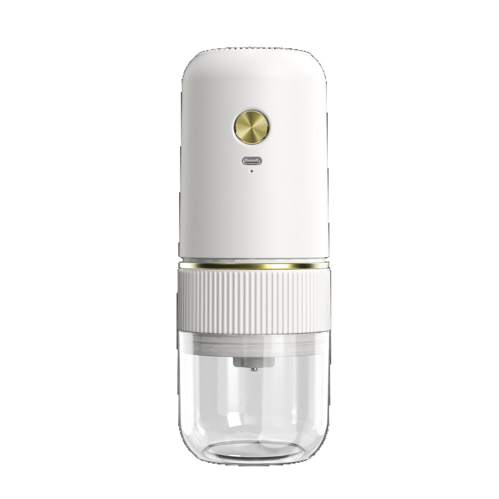 Electric coffee grinder - italian espresso & pour-over bean mill - adjustable grind size - rechargeable & portable - compact home coffee grinder
