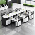 Saint li office desk - staff desk with partition, cubicle, and computer desk for finance staff