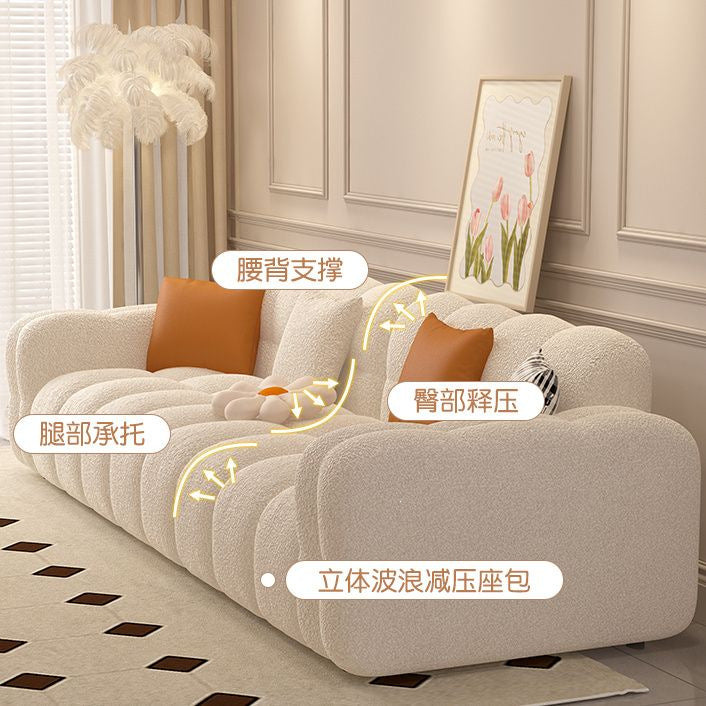 Light french retro cream living room sofa living room modern light luxury casual chenille modular cotton and linen fabric sofa