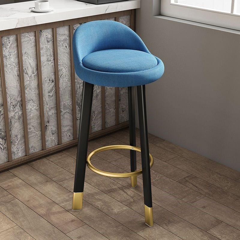 Bar stool, light luxury modern minimalist design, backrest included, bar-specific chair, high stool for home use, bar chair, solid wood