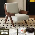 Single seater sofa chair french antique style solid wood lazy living room balcony casual chair zebra designer