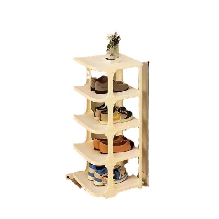 Shoe rack simple door dormitory rental house living room multi-layer for home economical shoe rack vertical storage handy gadget