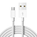 Usb-c braided data cable - compatible with apple iphone 15 pro, car charger cable, type-c data cable