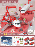 Kids' big airplane toy transforming track set - educational car model for boys, ages 3-6, perfect 4th birthday gift, cross-border e-commerce