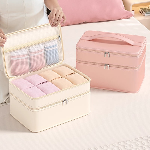 Travel underwear storage box Travel travel portable sub-packaging storage box Socks underwear bra three-in-one finishing bag