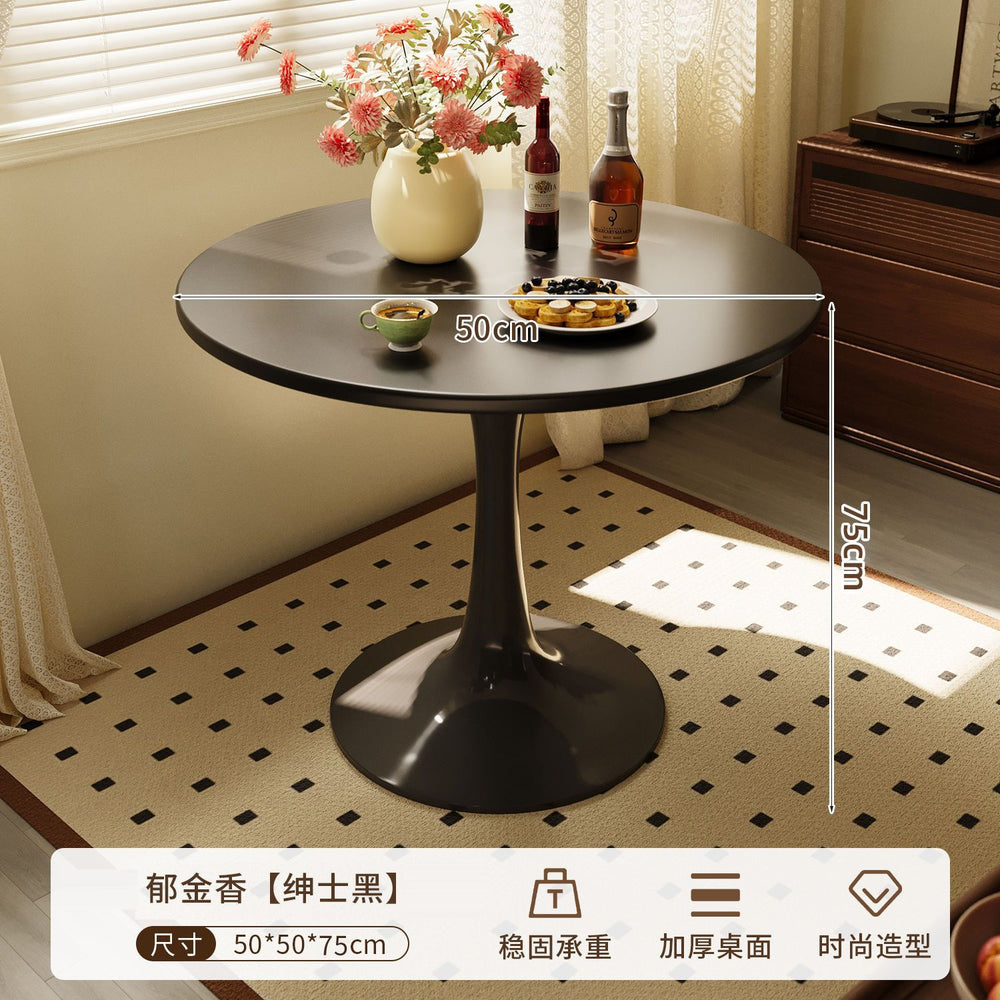 White round table popular living room simple for home commercial dining table small apartment coffee table corner table milk tea shop negotiation table