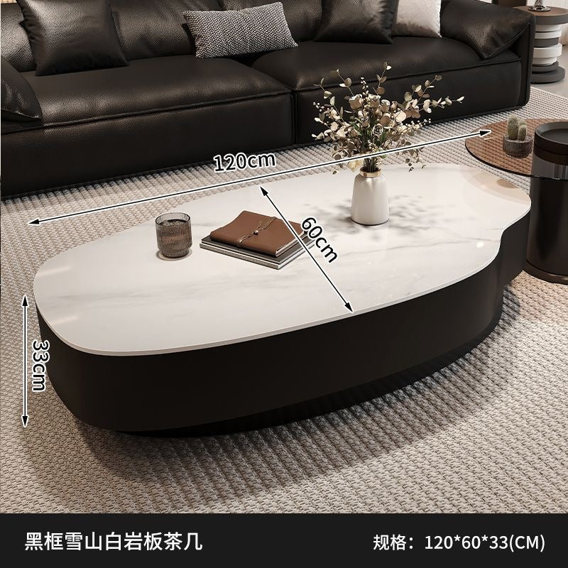 Italian light luxury mango slate coffee table living room simple for homeclassy tea table modern special-shaped small apartment combination