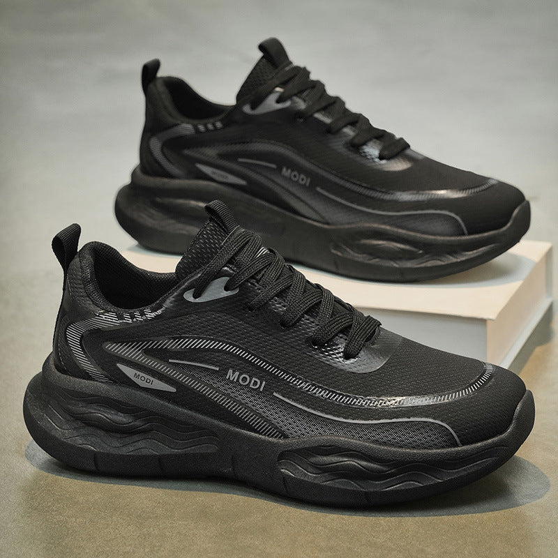 Men's sneakers: 2026 spring collection - leather, waterproof, ultra-lightweight, shock-absorbing, soft sole, casual running shoes, trendy footwear