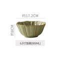 6.8inch shallow bowl-fruit green