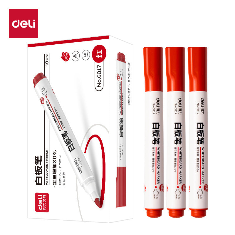 Deli 6817 Erasable whiteboard pen Children's blackboard pen Water pen Erasable marker Easy to erase writing pen