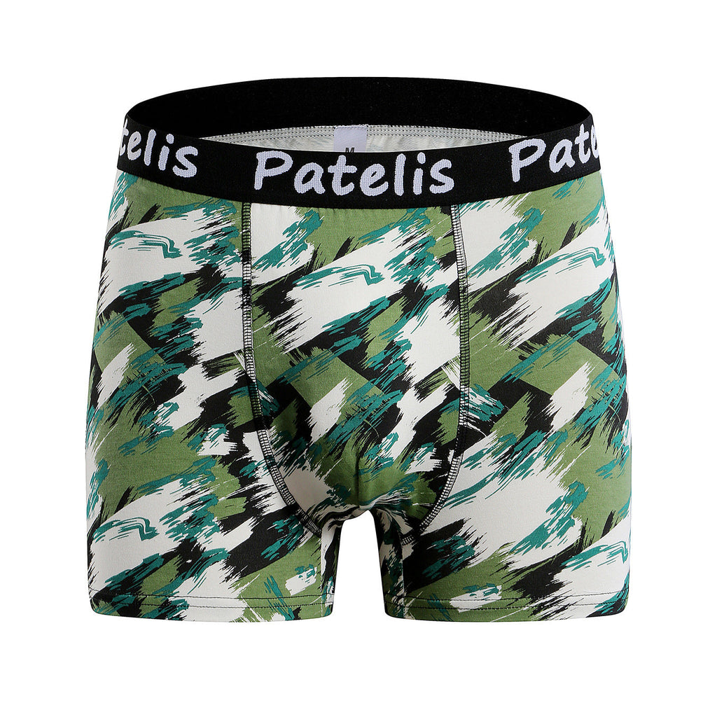Men's panties, trendy graffiti hip-hop panties, boys boxers, cotton shorts 90-140 kg