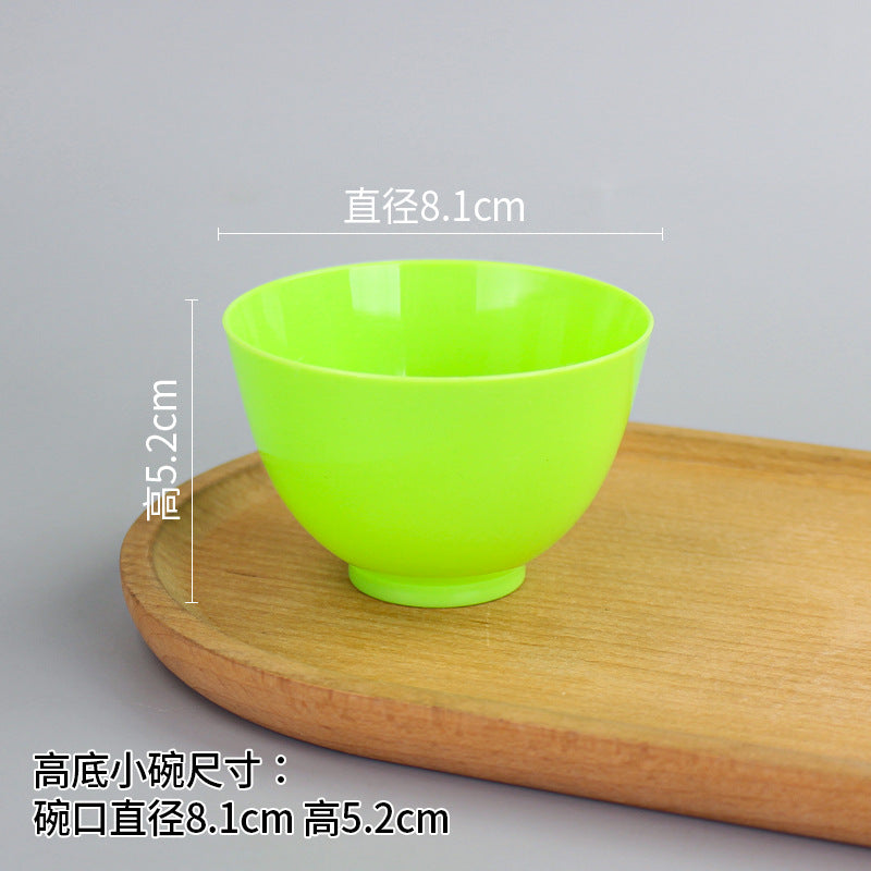 Beauty bowl spa mask mixing tool plastic mask bowl wholesale set - flat rim bowl