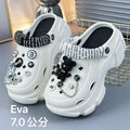 "eva clogs for women - 2024 new summer collection: chunky platform, height-boosting, trendy beach sandals"