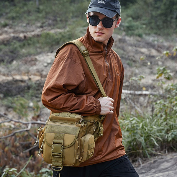 Outdoor sports large capacity large saddle bag Luya accessories tools multi-functional fishing men's shoulder messenger bag