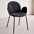 Plastic chair for home use casual armrest dining chair scandinavian restaurant backrest stool negotiation casual chair tall appearance