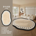 Distributed carpet living room no-wash and wipeable new arrival medieval style frenchretro special-shaped irregular stain-resistant bedroom floor mat
