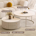 A slate coffee table living room for homecasual modern small apartment cream style accessible luxury round coffee table table combination