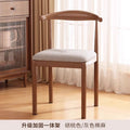 Walnut color | upgraded and reinforced [high elastic sponge] gray cotton and linen seat surface