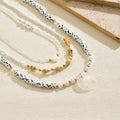 Wholesale seashell beaded necklaces - european & american style, cross-border e-commerce, sweater accessories for women, layered necklaces, unique heart & pearl clavicle chains