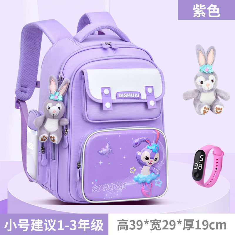 Elementary school backpack for boys, grades 1-2, ages 3-6, lightweight, child-friendly, spine-protecting, 2026 new model