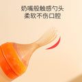 Baby silicone rice cereal spoon, squeeze bottle feeding spoon, soft silicone spoon for rice cereal and baby food supplement tools - wholesale