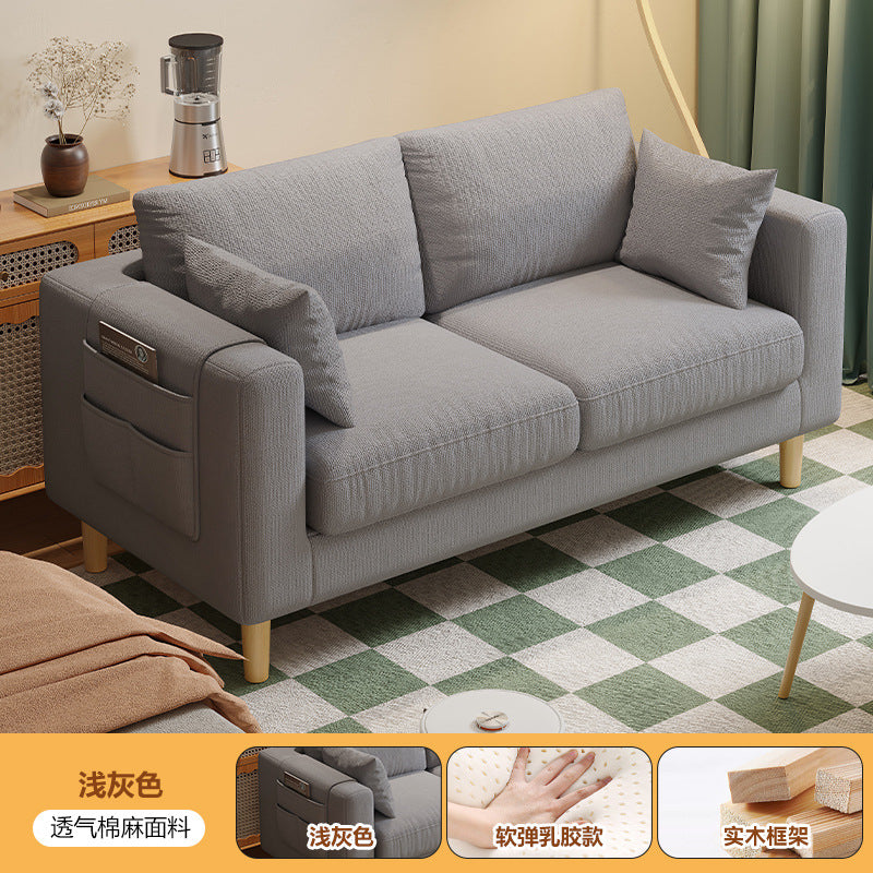 new arrival fabric sofa living room single tofu block casual modern rental room double small apartment sofa chair