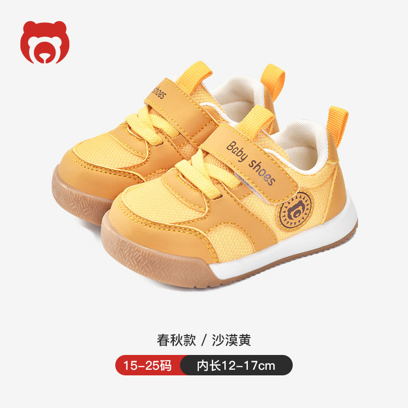 Toddler shoes for boys, spring and autumn infant shoes, soft sole functional cartoon shoes for babies aged 1-3, boys' shoes