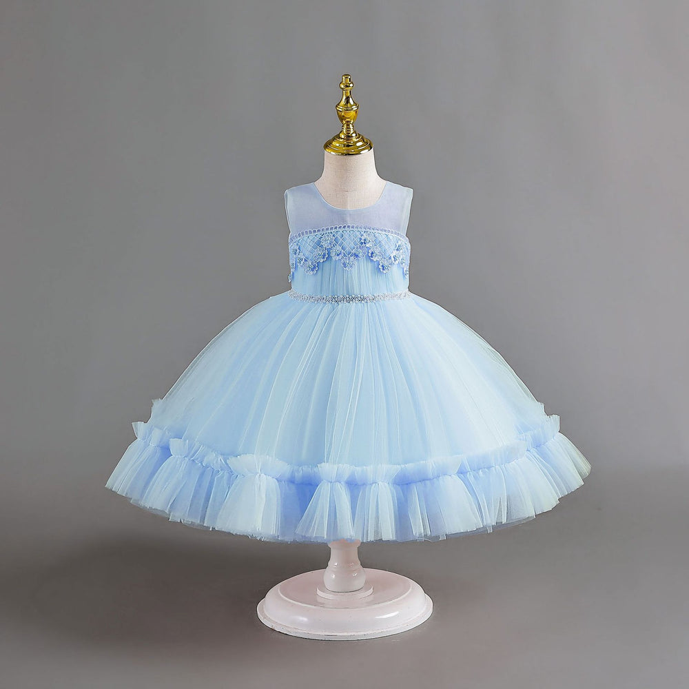 Exportnew arrivalkids dress bead chain tutu cake princess dress baby girl dresschildren dress