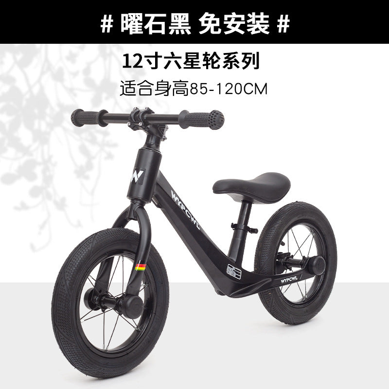 New children's magnesium alloy balance car without pedals 1-6 years old baby balance yo-yo car two-wheel coasting walker