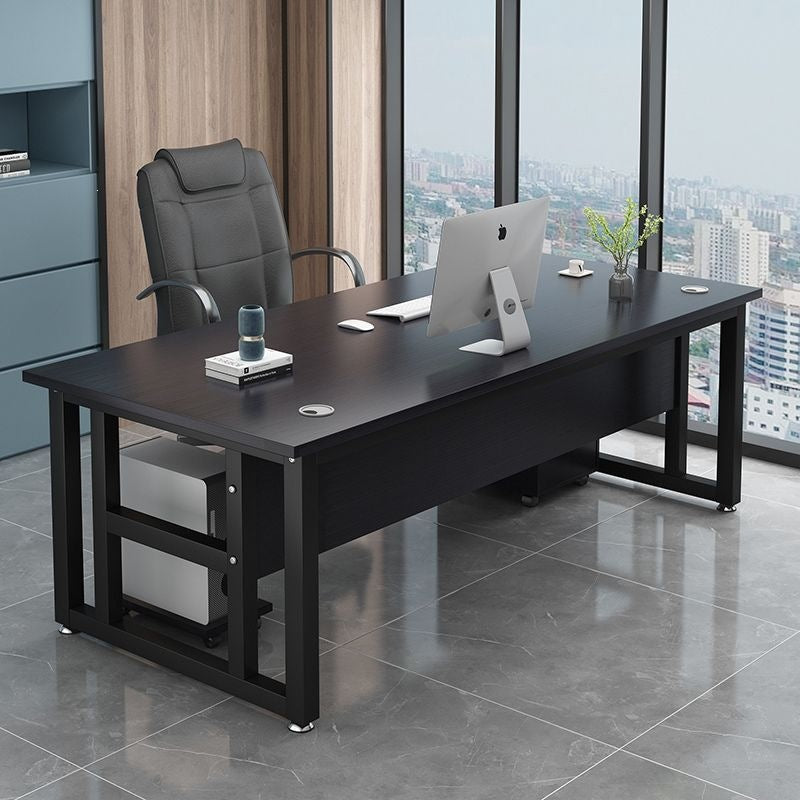 Computer desk desktop casual modern boss office desk staff slot table and chair combination for home desk single table without